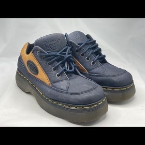 Dr. Martens 90’s Vintage 8363 Platforms Navy Blue Camel Docs Women’s Shoes Sz 7